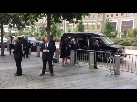 Hillary Clinton faints on 9/11. Metal object then falls from her pants leg as her body goes limp.