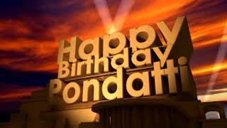 Happy Birthday Pondatti
