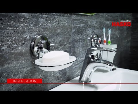 Hasko vacuum suction cup soap dish plastic