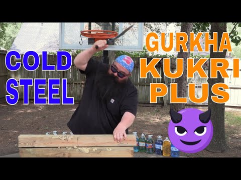 COLD STEEL 3V GURKHA KUKRI PLUS IS SO TOUGH!!! PLUS, SURPRISE ENDING!!!
