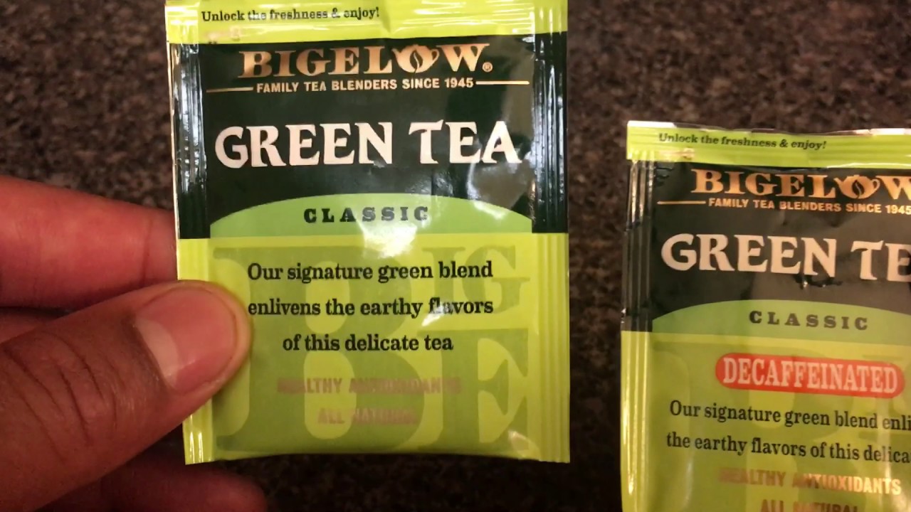 GREEN TEA - caffeinated versus decaffeinated