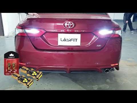 How to Install Reverse Backup Lights in a 2018 2019 Toyota Camry SE With Lasfit T15 Bulbs