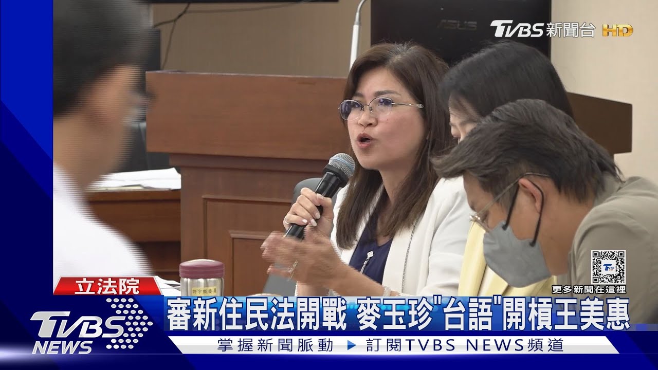 審新住民法開戰 麥玉珍「台語」開槓王美惠