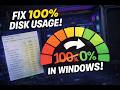 How To Fix 100 Disk Usage In Windows 10 11 2026 Working Method