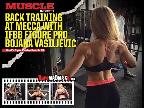 Back training at the Mecca with IFBB Pro Bojana Vasiljevic