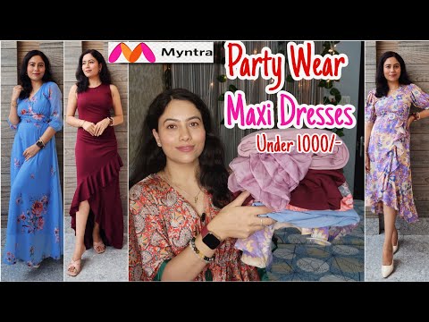 Myntra Maxi Dress Haul | Trendy Birthday/Vacation...