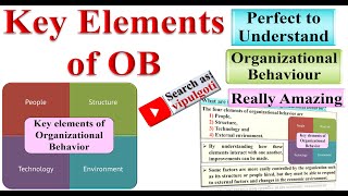 Key Elements of OB, OB-6 #OrganisationalBehaviour #OB