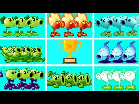 Tournament 8 Best Pea Plants - Who Will Win? - PvZ 2 Plant Vs Plant