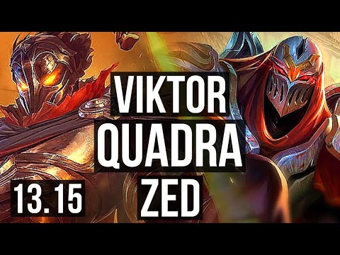 VIKTOR vs ZED (MID) | Quadra, 16/3/8, Legendary, 300+ games | EUW Master | 13.15