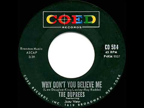 1963 HITS ARCHIVE: Why Don’t You Believe Me - Duprees