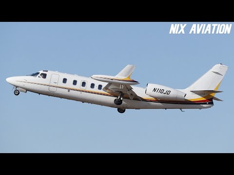 IAI Westwind Engine Start and High-Power Takeoff