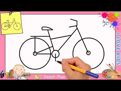 Comment dessiner un vélo FACILEMENT etape par etape pour ENFANTS 5