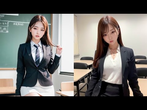 [4K LookBook] AI Beauty try on Uniform | 制服 | ユニフォーム | 유니폼 | Series 42 | AI Artist