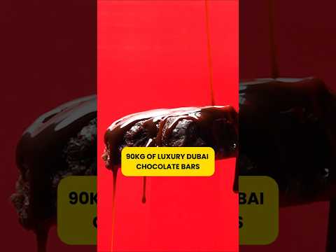 90kg of Luxury Dubai Chocolate bars confiscated in Germany #dubai #viralchocolate