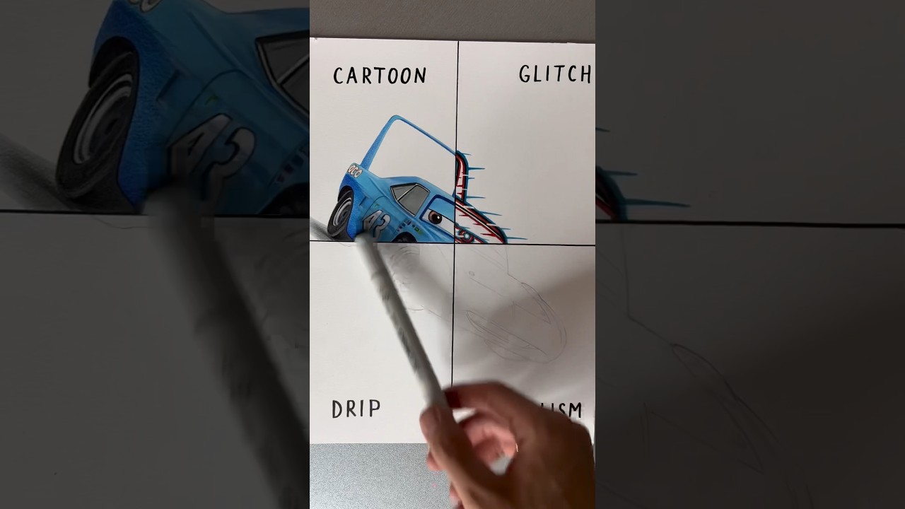 Realism🖍️ #drawing #cars