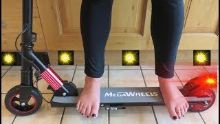 Megawheels S1 Electric Scooter Ultra Light RED UK Unboxing full review