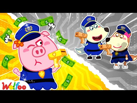 Rich vs Broke Cop - Wolfoo Pretends to be the Police and Helps Everyone 🤩 Wolfoo Kids Cartoon