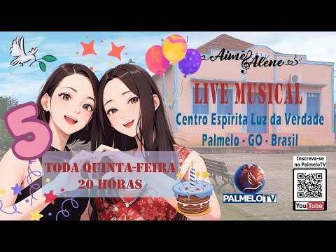 LIVE DE ANIVERSÁRIO- Aimê e Alene - PASSE VIRTUAL - Quinta-feira *20h* - 20/11/2025 - PalmeloTV