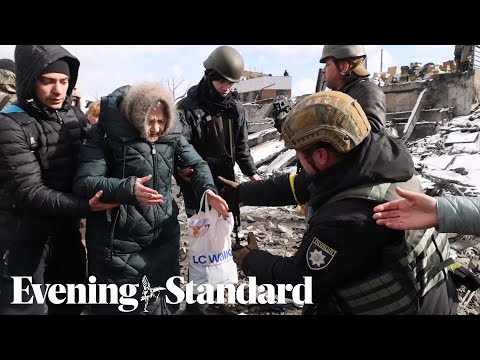 Ukraine live: Thousands flee devastated town near Kyiv