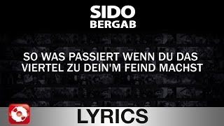 SIDO - BERGAB AGGROTV LYRICS KARAOKE (OFFICIAL VERSION)