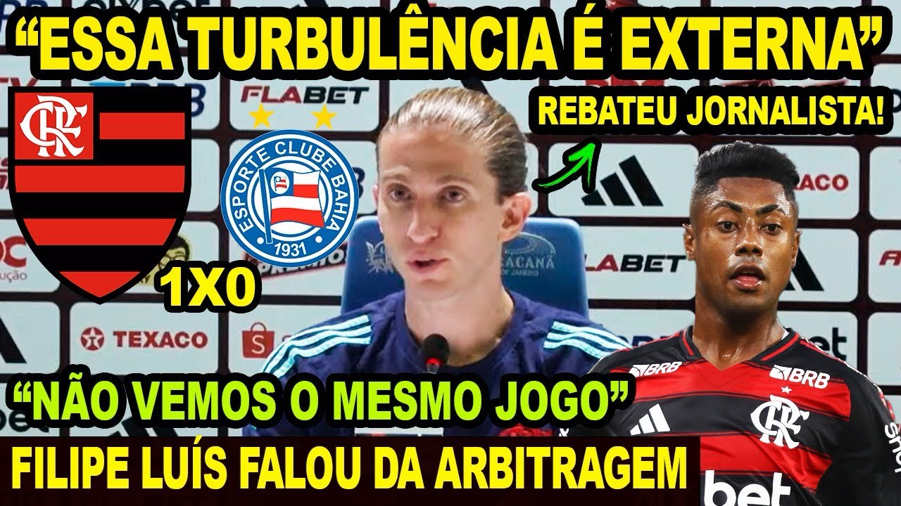 FILIPE LUÍS REBATE JORNALISTA! FALA SOBRE CRISE NO FLAMENGO "ESSA TURBULÊNCIA É EXTERNA" COLETIVA