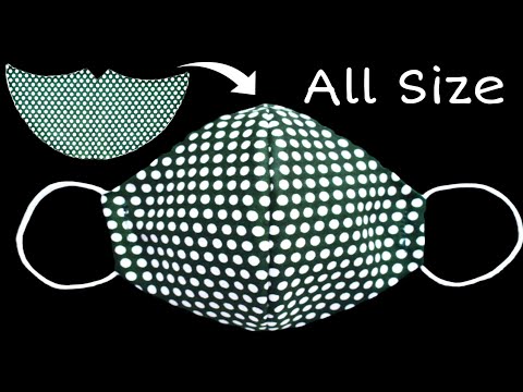 Very Easy New Style Pattern Mask - Face Mask Sewing Tutorial - Make Fabric Face Mask At Home Easily