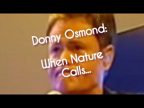 Donny Osmond: When Nature Calls During the VIP Pre-Show in Las Vegas (10/16/2021)