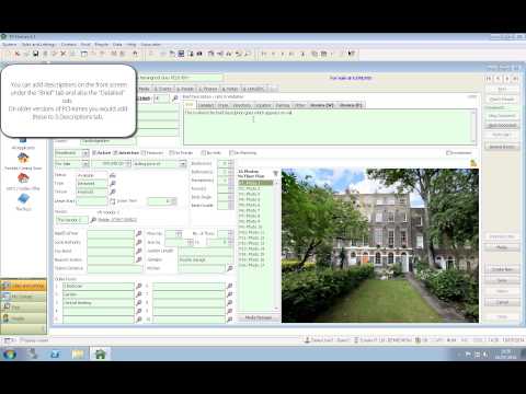 Adding descriptions to properties in PCHomes Adding descriptions to properties in PCHomes