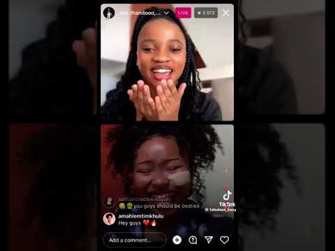 Nthabiseng and Thando s recent live together 🥺