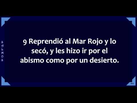 SALMOS 105, 106 (Audio, Letra)