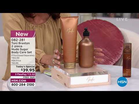 Toni Braxton 2piece Nude Sugar Body Care Set