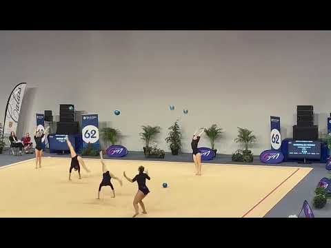 Strasbourg GRS Équipe N1. Championnat de France 2021/22 à Calais.