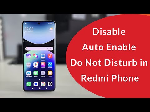 How to Disable Auto Schedule Do Not Disturb in Xiaomi Redmi Phone?