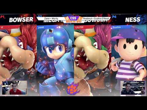 CSS 23 Doubles - W - Zane & Mortality (Cloud/Bowser) vs. Peabnut & Sushio O'Neal (MM/Ness) - SSBU