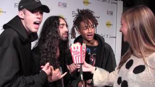 Harry Hudson and Jaden Smith support Mateo Arias at "First Girl I Loved" Premiere