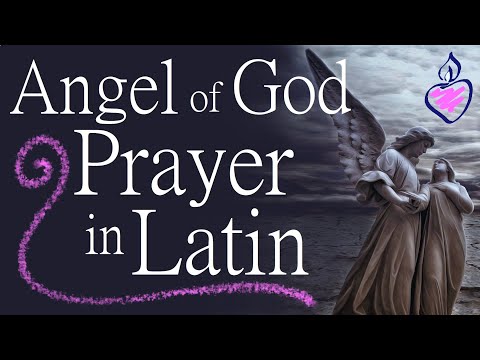 The Guardian Angel / Angel of God Prayer in Latin (Text, Pronunciation, & Translation) : Angele Dei