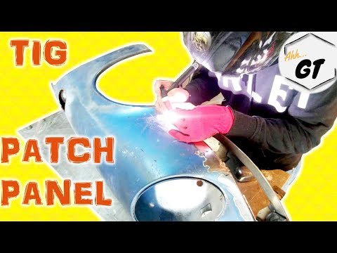 TIG Welding Sheetmetal Patch Panel for Backdate Fender (Porsche 911)