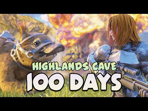 ARK Surviving 100 Days In Highlands Cave