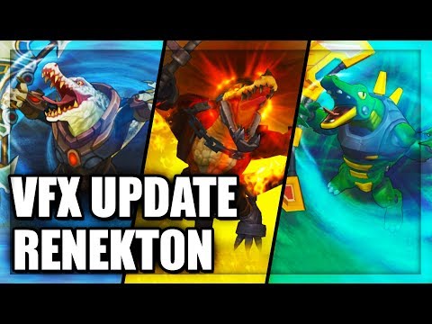 All Renekton Skins Visual Effects Update (VFX) 2018 - League of Legends