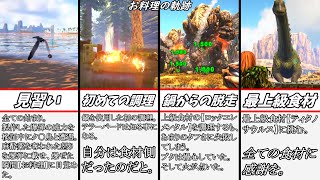 『お料理の軌跡🐖』　ブタと生きる お料理総集編① 見習い～ティタノまで］  【ARK  ゆっくり実況】