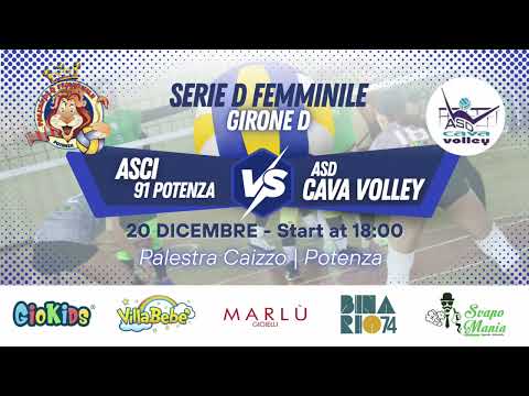 asci 91 Potenza VS ASD Cava Volley - Serie D Femminile  
