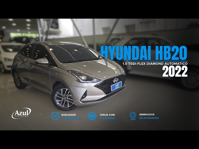 Vídeo HYUNDAI HB20 1.0 TGDI FLEX DIAMOND AUTOMÁTICO