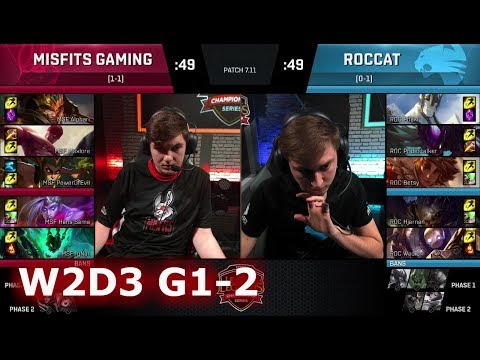 Misfits vs ROCCAT | Game 2 S7 EU LCS Summer 2017 Week 2 Day 3 | MSF vs ROC G2 W2D3