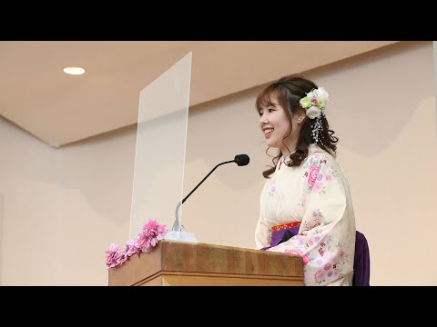 2021年度大学学位授与式　卒業生メッセージ1