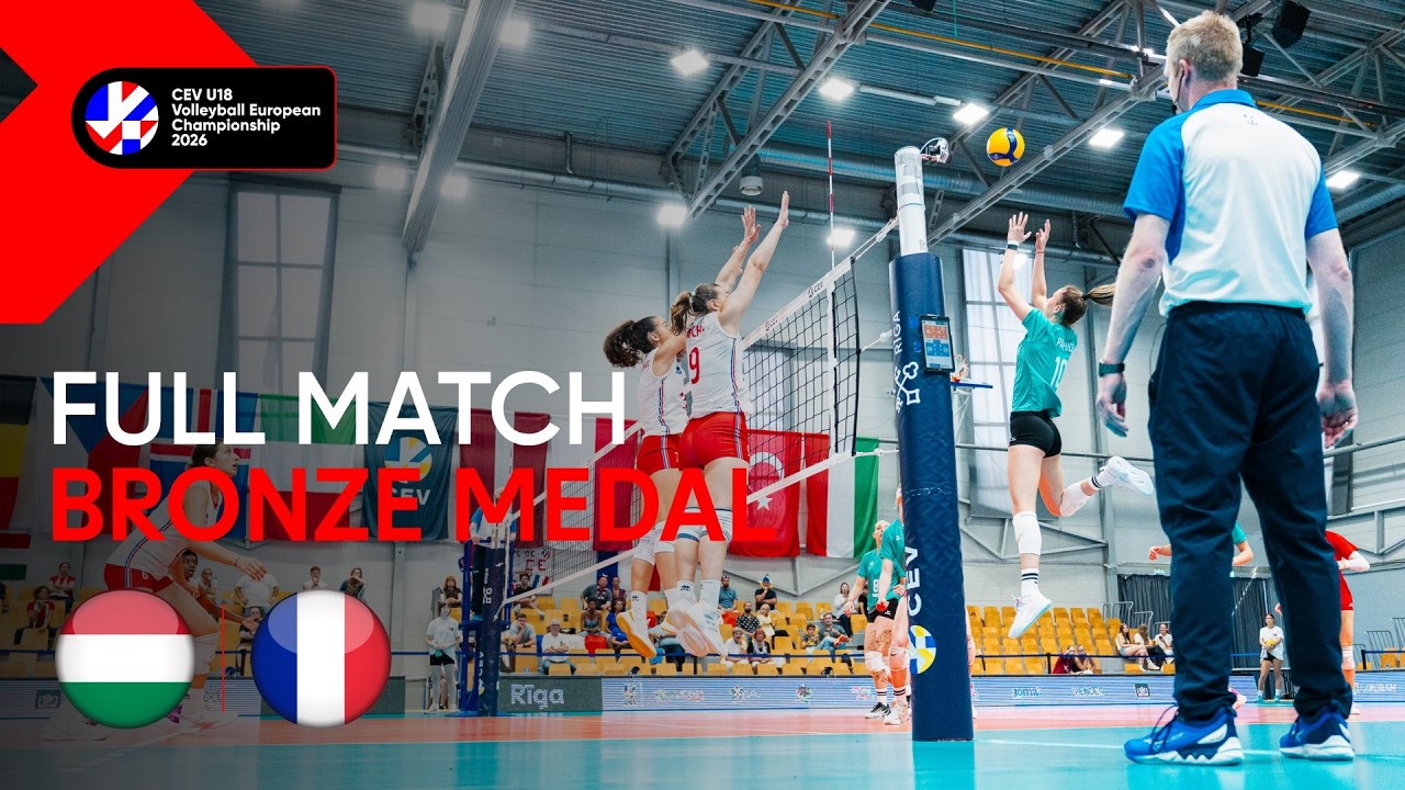 LIVE | Hungary vs. France | CEV U18 Volleyball European Championship 2026 | Women