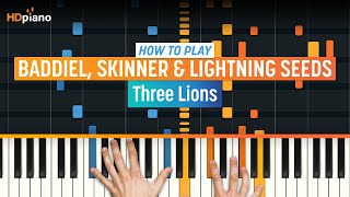 How To Play &quot;Three Lions (Football&#39;s Coming Home)&quot; by The Lightning Seeds | HDpiano Piano Tutorial