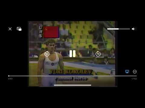YURI KOROLEV - 1986 Pommel Horse - Goodwill Games