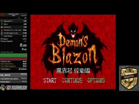 Demon's Crest - 100% Speedrun [40:19]
