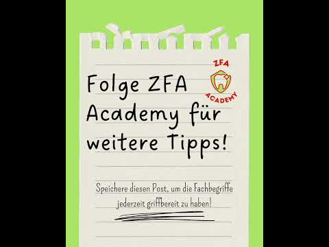 ZFA Academy Endodontie einfach erklärt: Pulpa, Pulpitis & Pulpanekrose in 60 Sek. #zfaprüfung #zfa