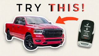 2019-2025 Ram 1500 Won't Start With Key Fob... TRY THIS TRICK! | How To Start Ram With Low Battery